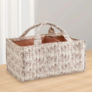 Baby Portable Holder Tote Bag with Removable Divider Storage Diaper Organizer for Baby Wipes Newborn Essentials Must Haves