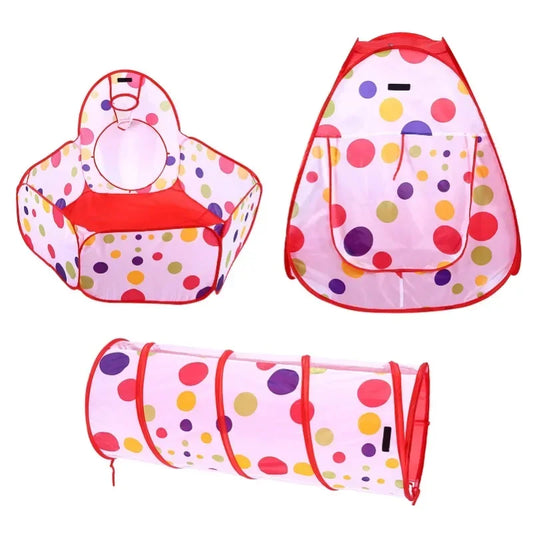 3Pcs/Set Children Baby Play House Tent Tunnel Ball Pool Pop Up Kids Indoor Outdoor Toys