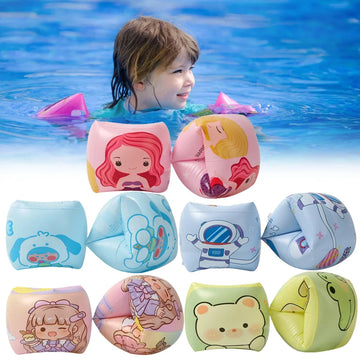 Swimming Arm Float Rings Baby PVC Float Arm Sleeve Swim Floating Rings Children Safety Swim Training Arm Bands for Kids Adults