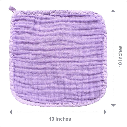 12 Pack Baby Muslin Washcloths Soft Face Cloths for Newborn Absorbent Bath Wash Cloths Wipes Burp Rag Toddlers Essentials Stuff