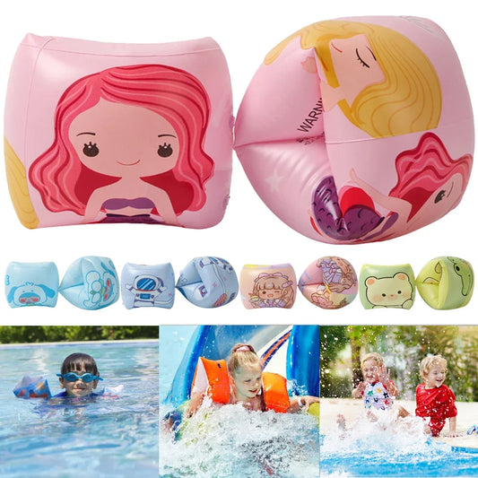 Swimming Arm Float Rings Baby PVC Float Arm Sleeve Swim Floating Rings Children Safety Swim Training Arm Bands for Kids Adults